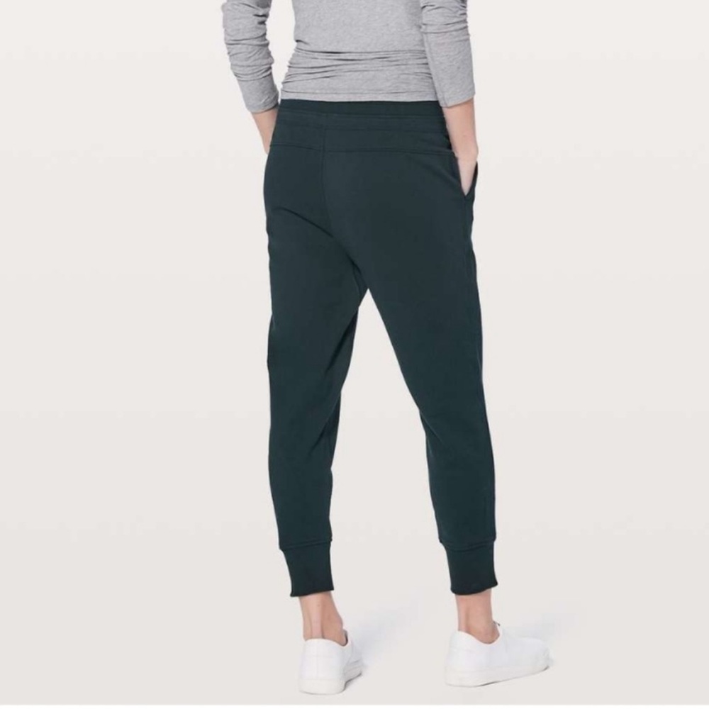 lululemon athletica Black Track Pants with Tapered Legs